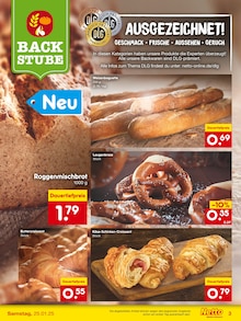 Brot im Netto Marken-Discount Prospekt "DER ORT MIT ÜBER 60 OFENFRISCHEN BACKWAREN." mit 4 Seiten (Koblenz)