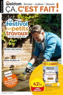 Prospectus Weldom en cours, "Le festival des petits travaux", page 1 sur 24