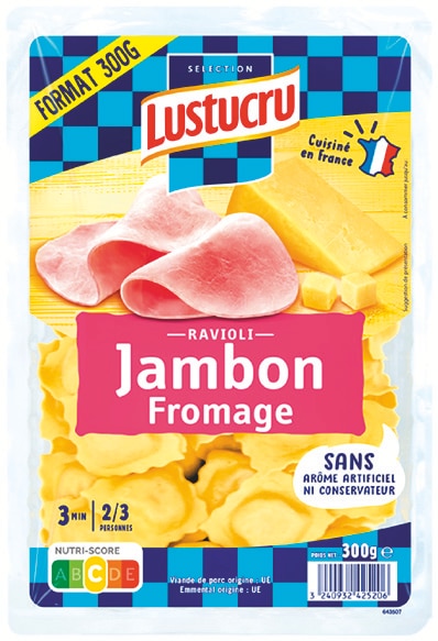 Lustucru Ravioli Jambon Fromage