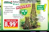 Promo Tuteur pyramide en osier M ou L à 8,99 € dans le catalogue Norma à Héricourt