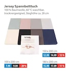 Jersey Spannbettuch von Viva im aktuellen V-Markt Prospekt für 7,99 €
