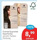 Creme Supreme Haarfarbe von Schwarzkopf im aktuellen budni Prospekt