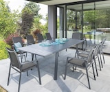 Table Pavane extensible aluminium graphite 10 places - Hespéride en promo chez Maxi Bazar Gap à 549,00 €