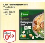 Feinschmecker Champignon Sauce Angebote von Knorr bei GLOBUS Braunschweig für 0,69 €