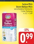 Unsere Haltbare Milch im EDEKA Prospekt Unsere Haltbare Milch von Sachsen Milch im aktuellen EDEKA Prospekt für 0,99 €