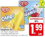 Capri, Nogger oder Cuja Mara Split von Langnese im aktuellen EDEKA Prospekt für 1,99 €