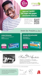 Aktueller mea - meine apotheke Apotheke Prospekt in Essingen und Umgebung, "Unsere Juni-Angebote" mit 4 Seiten, 01.06.2025 - 30.06.2025