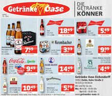 Krombacher im aktuellen Getränke Oase Prospekt (Rheda-Wiedenbrück) Krombacher im Getränke Oase Prospekt "Aktuelle Angebote" mit 1 Seiten (Rheda-Wiedenbrück)