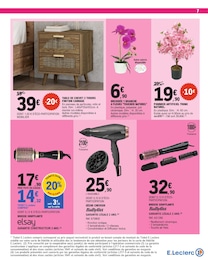 Prix et réduction Sèche-Cheveux dans le prospectus E.Leclerc en cours Offre Sèche-Cheveux dans le catalogue E.Leclerc du moment à la page 7