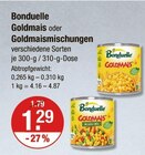 Goldmais oder Goldmaismischungen im V-Markt Prospekt Goldmais oder Goldmaismischungen von Bonduelle im aktuellen V-Markt Prospekt für 1,29 €