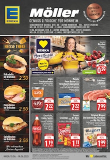 EDEKA Prospekt der Woche "Aktuelle Angebote" Seite 1, 10.06.2025 bis 14.06.2025 für Monheim Aktueller EDEKA Prospekt "Aktuelle Angebote" Seite 1 von 24 Seiten für Monheim