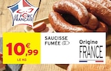 Saucisse fumée à Intermarché Super dans Sedan