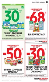 Lait Angebote im Prospekt "-60% DE REMISE IMMÉDIATE SUR LE 2ÈME" von Intermarché Super auf Seite 3