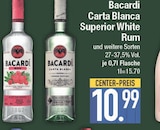 Carta Blanca Superior White Rum von Bacardi im aktuellen EDEKA Prospekt für 10,99 €