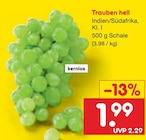 Trauben hell Angebote bei Netto Marken-Discount Magdeburg für 1,99 €