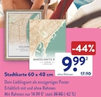 ALDI SÜD Wallerfangen - Stadtkarte 60 x 40 cm ohne Rahmen Angebot im Prospekt Stadtkarte 60 x 40 cm ohne Rahmen bei ALDI SÜD im Wallerfangen Prospekt für 9,99 €
