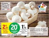 Champignon blanc à Intermarché dans Montolieu