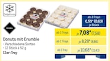 Kuchengebäck im METRO Prospekt Donuts mit Crumble von Rioba im aktuellen METRO Prospekt für 7,58 €