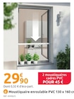 Moustiquaire enroulable PVC 130 x 160 cm en promo chez Mr.Bricolage Cannes à 29,90 €