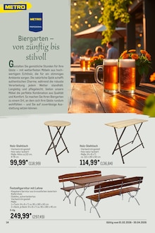 Bierzeltgarnitur im METRO Prospekt "Wochenangebote SCO + Gewinnspiel + Outdoor" mit 75 Seiten (Duisburg)