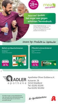 mea - meine apotheke Prospekt Unsere September-Angebote mit 4 Seiten
