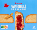 PAIN GRILLÉ AU FROMENT AUCHAN - AUCHAN - Auchan Hypermarché à Aix-en-Provence PAIN GRILLÉ AU FROMENT AUCHAN - AUCHAN en promo chez Auchan Hypermarché Aix-en-Provence à 4,52 €