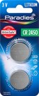 Lithium Knopfzelle CR 2450 Angebote von Paradies bei dm-drogerie markt Aachen für 2,45 €