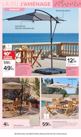 Promos Parasol dans le catalogue "JARDIN, LÀ OÙ LA VIE SE CULTIVE" de Carrefour Parasol en promo dans le catalogue Carrefour à la page 17