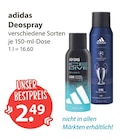 Deospray Angebote von adidas bei V-Markt Regensburg für 2,49 €