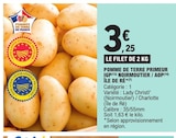 Pomme de terre primeur IGP Noirmoutier / AOP Île de Ré - E.Leclerc à Courbevoie Pomme de terre primeur IGP Noirmoutier / AOP Île de Ré en promo chez E.Leclerc Courbevoie à 3,25 €