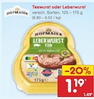 Aktuelle Wurst Angebote bei Netto Marken-Discount in Ludwigshafen (Rhein) Aktuelles Teewurst oder Leberwurst Angebot bei Netto Marken-Discount in Ludwigshafen (Rhein) ab 1,19 €