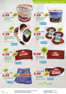 Wurst im Hepsi Markt Prospekt "IHR TÜRKISCHER SUPERMARKT" mit 12 Seiten (Leverkusen)