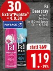 Deospray im Angebot bei EDEKA in Hamm Deospray Angebote von Fa bei EDEKA Hamm für 1,19 €