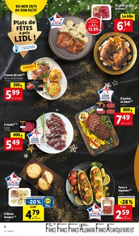 Catalogue Lidl de la semaine "100% remboursé" avec 2 pages, valide du 29/11/2023 au 05/12/2023 pour Quissac et alentours Prospectus Lidl de la semaine "100% remboursé" avec 2 pages, valide du 29/11/2023 au 05/12/2023 pour Quissac et alentours