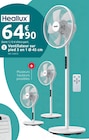 Ventilateur sur pied 3 en 1 Ø 45 cm - HEALLUX en promo chez Mr.Bricolage Ajaccio à 64,90 €