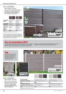 Gartenzaun Angebot im Hagebaumarkt Prospekt, gültig von 01.01.2023 bis 31.12.2023 Gartenzaun Angebot im aktuellen Hagebaumarkt Prospekt auf Seite 24