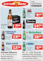 Bier im Getränke Oase Prospekt in Dorsten Aktueller Getränke Oase Prospekt mit Bier, "Aktuelle Angebote", Seite 1