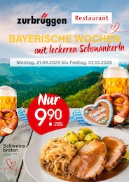Zurbrüggen Prospekt für Detmold mit 2 Seiten Zurbrüggen Prospekt "BAYERISCHE WOCHEN" für Detmold, 2 Seiten, 21.09.2026 - 02.10.2026