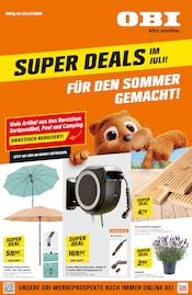 Terrassendielen im OBI Prospekt in Erfurt Aktueller OBI Prospekt mit Terrassendielen, "SUPER DEALS IM JULI!", Seite 1