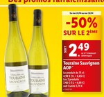 Touraine Sauvignon AOP en promo chez Lidl Paray-le-Monial à 2,49 €