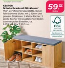 Schuhschrank mit Sitzkissen im Angebot bei Netto mit dem Scottie in Wismar Schuhschrank mit Sitzkissen Angebote von KESPER bei Netto mit dem Scottie Wismar für 59,99 €