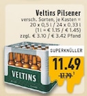Pilsener im Angebot bei E center in Kamp-Lintfort Pilsener Angebote von Veltins bei E center Kamp-Lintfort für 11,49 €