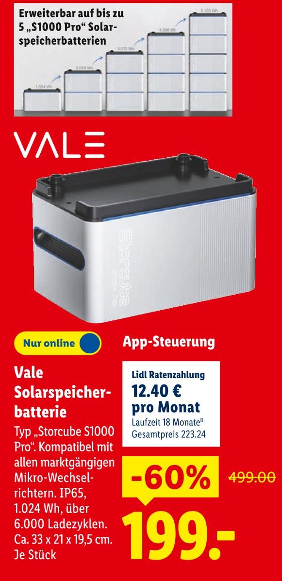 Solarspeicherbatterie