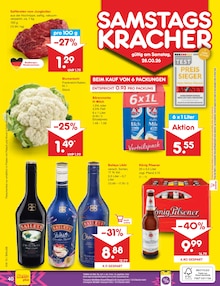 Bier im Netto Marken-Discount Prospekt "Aktuelle Angebote" mit 60 Seiten (Detmold)