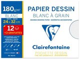 Pochette 15 feuilles de papier dessin Clairefontaine Blanc à grain - Clairefontaine - Fnac Pochette 15 feuilles de papier dessin Clairefontaine Blanc à grain - Clairefontaine à 1,69 € dans le catalogue Fnac