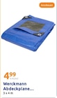 Abdeckplane im Action Prospekt Abdeckplane von Werckmann im aktuellen Action Prospekt für 4,99 €