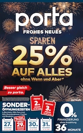 Aktueller porta Möbel Düren Prospekt "FROHES NEUES SPAREN!" mit 4 Seiten