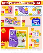 Promos Couches dans le catalogue "GROS VOLUMES = PETITS PRIX" de Carrefour Couches en promo dans le catalogue Carrefour à la page 10