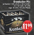 Pils im Angebot bei E center in Wuppertal Pils Angebote von Krombacher bei E center Wuppertal für 11,99 €