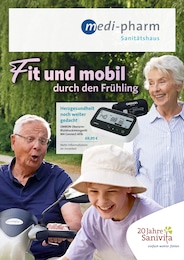 Aktueller Sanitätshaus medi-pharm GmbH Sanitätshaus / Orthopädietechnik Sanitätshäuser Prospekt für Oerlinghausen: Fit und mobil durch den Frühling mit 6 Seiten, 11.03.2026 - 31.05.2026